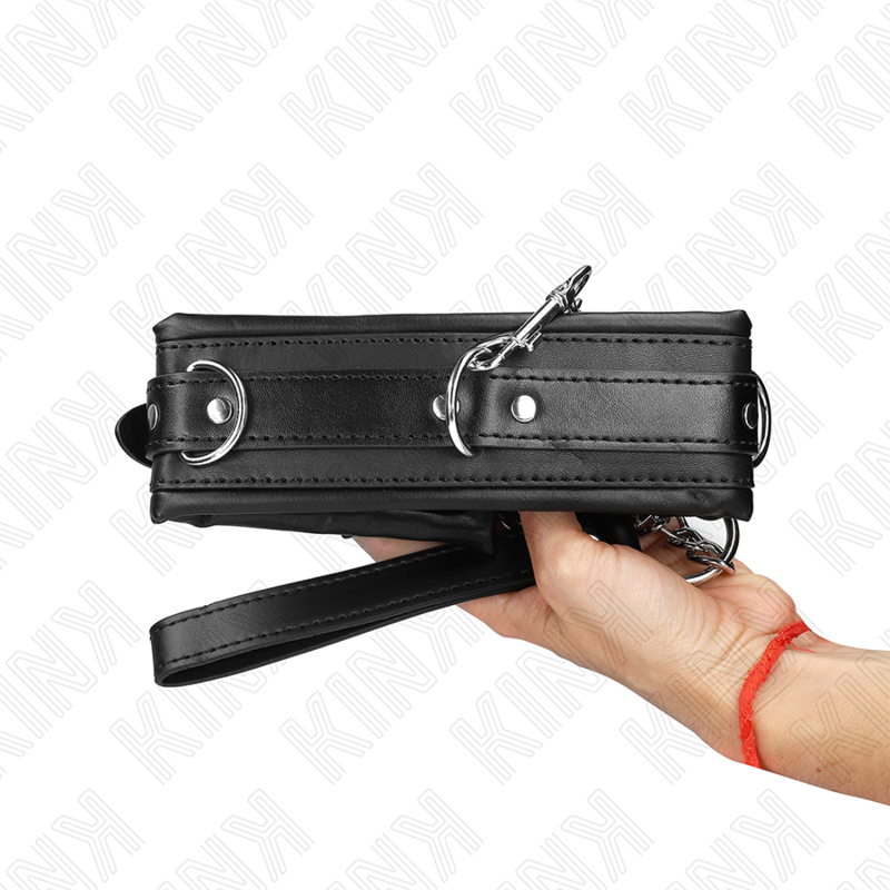 KINK - COLLIER LOURD AVEC CEINTURE 65 CM MODÈLE 4 RÉGLABLE 36,5-50 CM - Sensualia