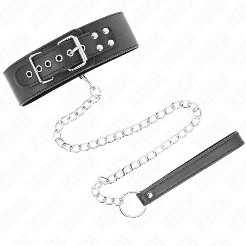 KINK - COLLIER MODÈLE BASIC AVEC LAISSE 65 CM MODÈLE 0 - Sensualia