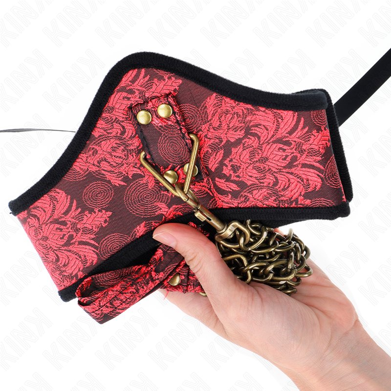 KINK - COLLIER MODÈLE SCANDALE AVEC BRACELET DENTELLE 75 CM 44 X 10 CM - Sensualia