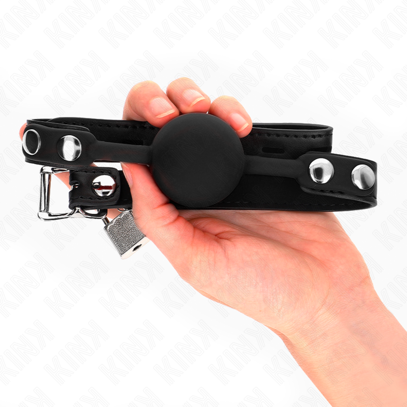 KINK - MODÈLE 1 BILLE EN SILICONE 4 CM BAG AVEC SERRURE 60 x 2 CM - Sensualia