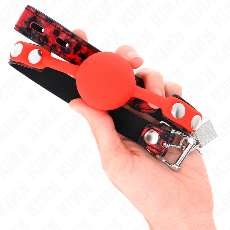 KINK - MODÈLE 2 BILLE EN SILICONE 4 CM BAG AVEC SERRURE 60 x 2 CM - Sensualia