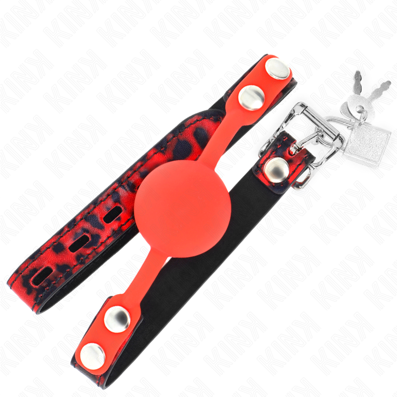 KINK - MODÈLE 2 BILLE EN SILICONE 4 CM BAG AVEC SERRURE 60 x 2 CM - Sensualia