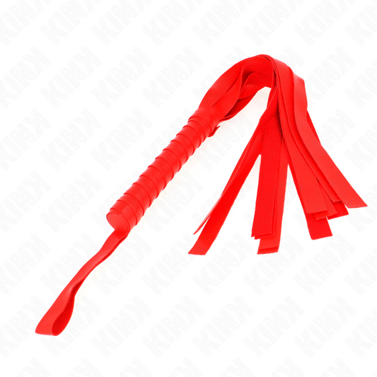 KINK - Fouet à queue large rouge 48,5 CM - Sensualia