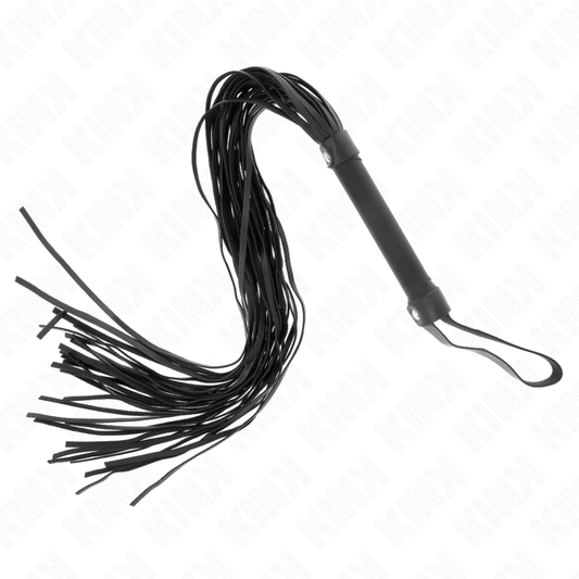 KINK - FOUET IMITATION PEAU DE MOUTON 60 CM - Sensualia