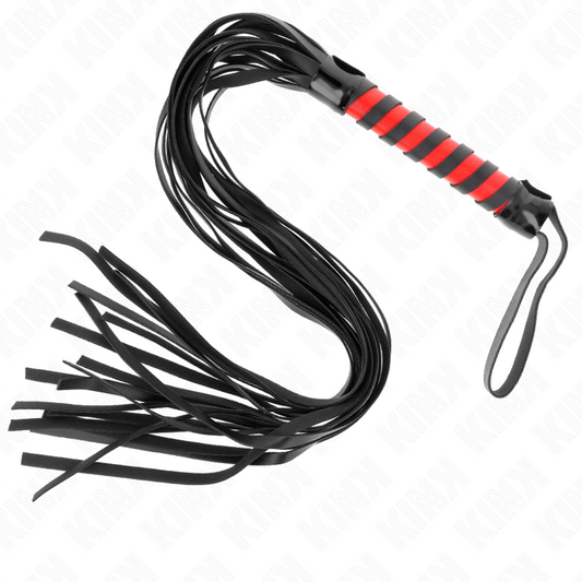 KINK - FOUET LONG RAYÉ 70 CM - Sensualia