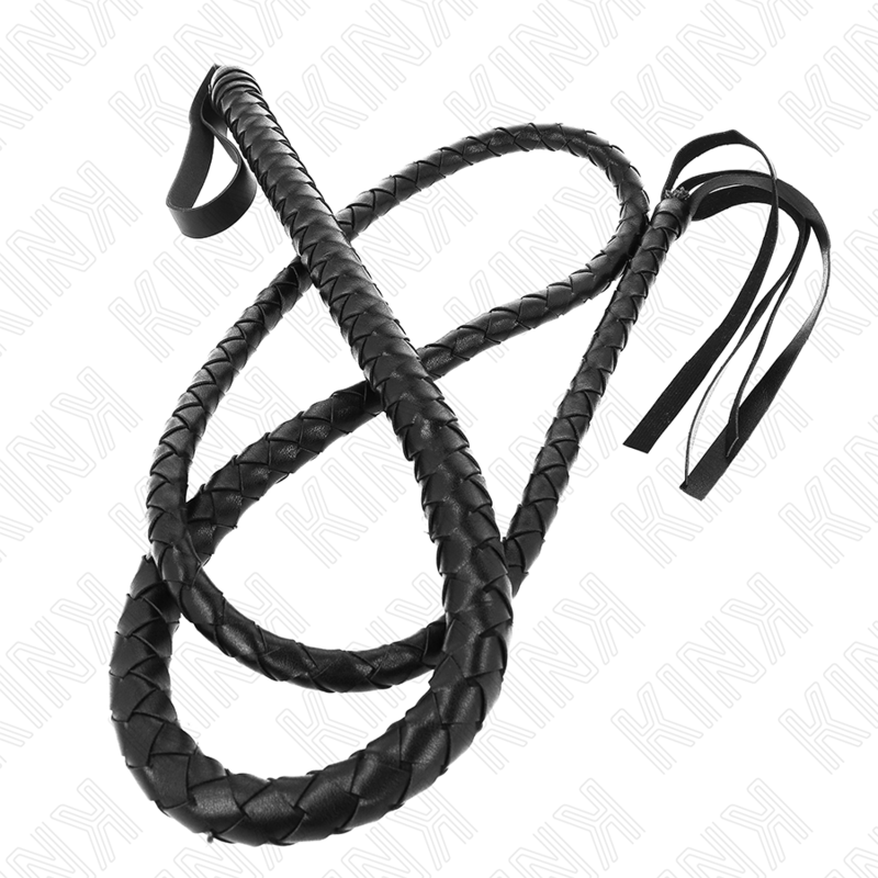 KINK - FOUET LONG SERPENT NOIR 210 CM - Sensualia