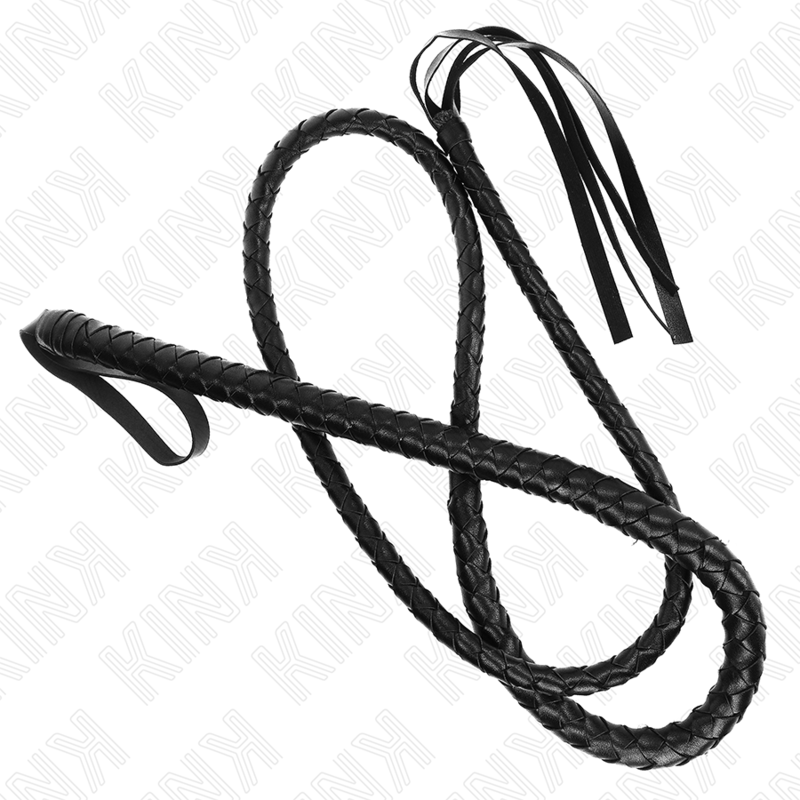 KINK - FOUET LONG SERPENT NOIR 210 CM - Sensualia