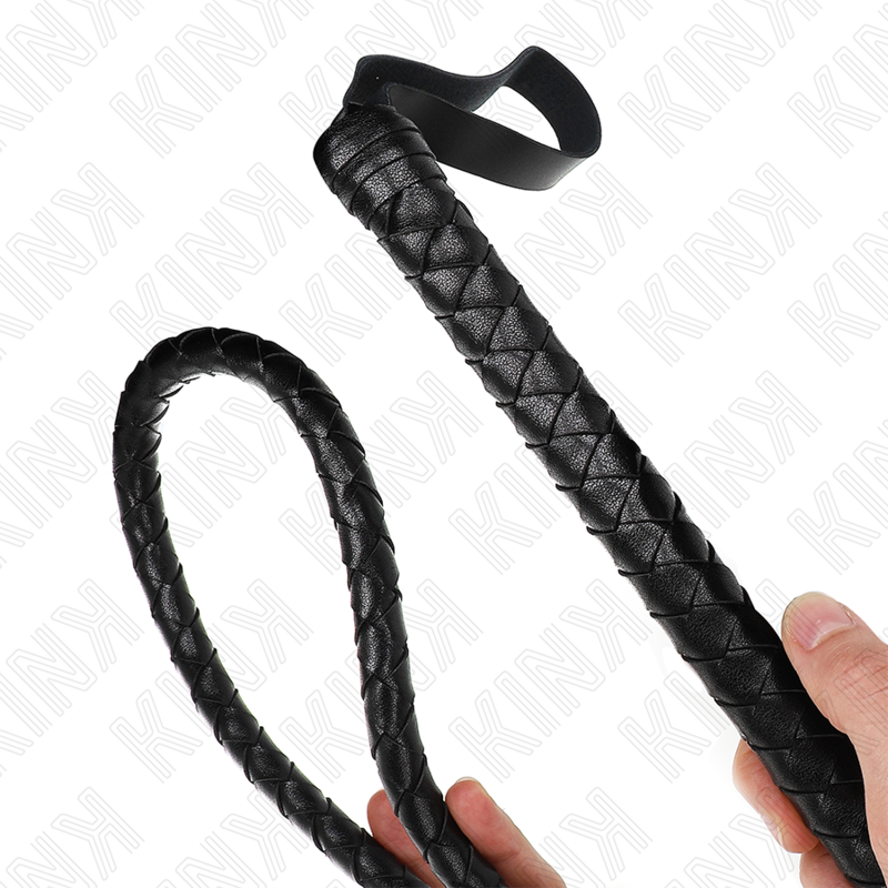 KINK - FOUET LONG SERPENT NOIR 210 CM - Sensualia