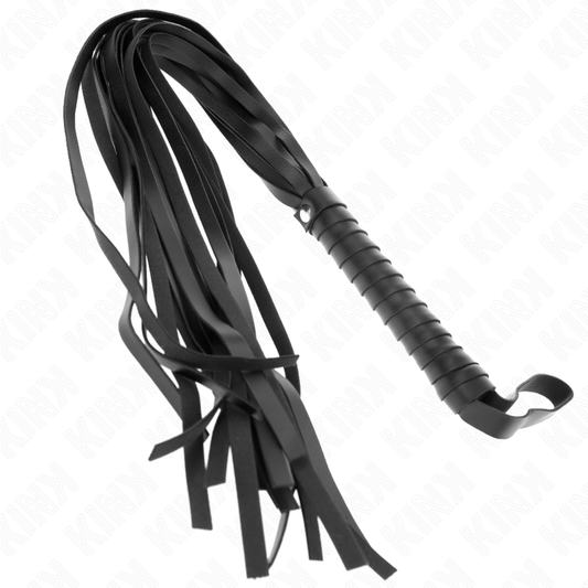 KINK - FOUET NEGRO MANCHE COURT LONG QUEUE 70 CM - Sensualia