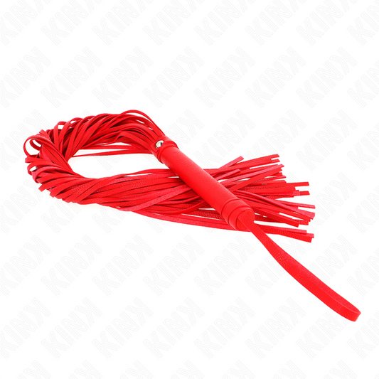 KINK - FOUET PVC SOUPLE ROUGE 70 CM - Sensualia