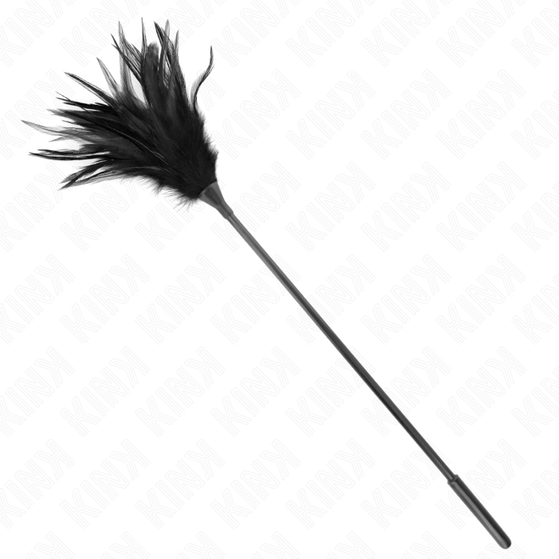 KINK - PLUSIEURS PLUMES DE CHATOUILLES NOIRES 45 CM - Sensualia