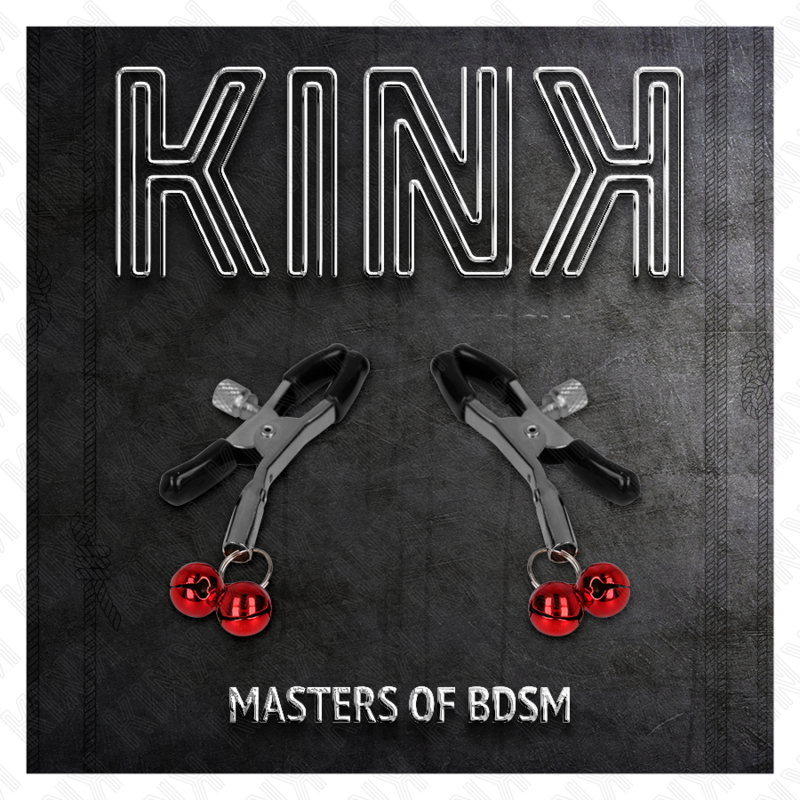 KINK - PINCE À METON DOUBLE CLOCHE ROUGE 6 CM - Sensualia