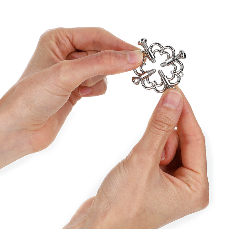 KINK - PINCES À METELLES FLEUR EN MÉTAL - Sensualia