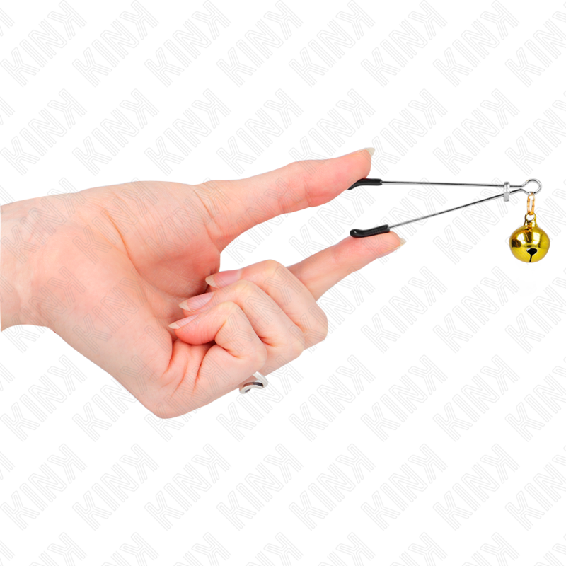 KINK - PINCES À TÉLÉPHONE MINCE CLOCHE OR 7 CM - Sensualia