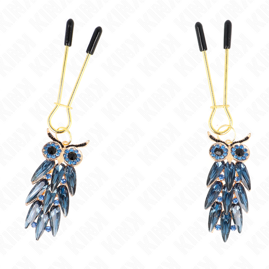 KINK - PINCES À TÉLÉTON PENDENTIF CHOUETTE 6 CM - Sensualia