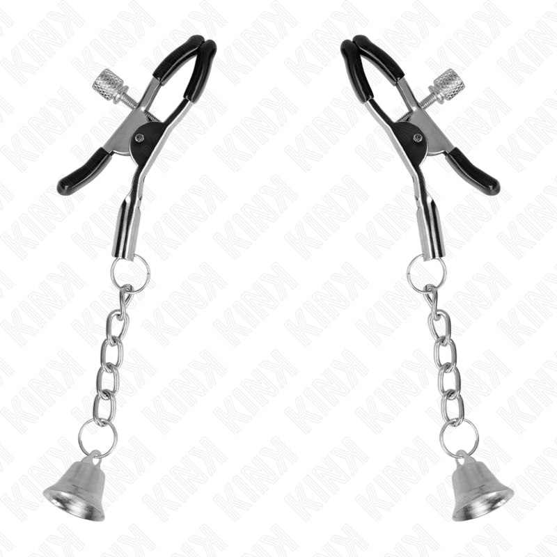 KINK - PINCES À TÉLÉTON PENDENTIF CLOCHE ARGENT 6 CM - Sensualia