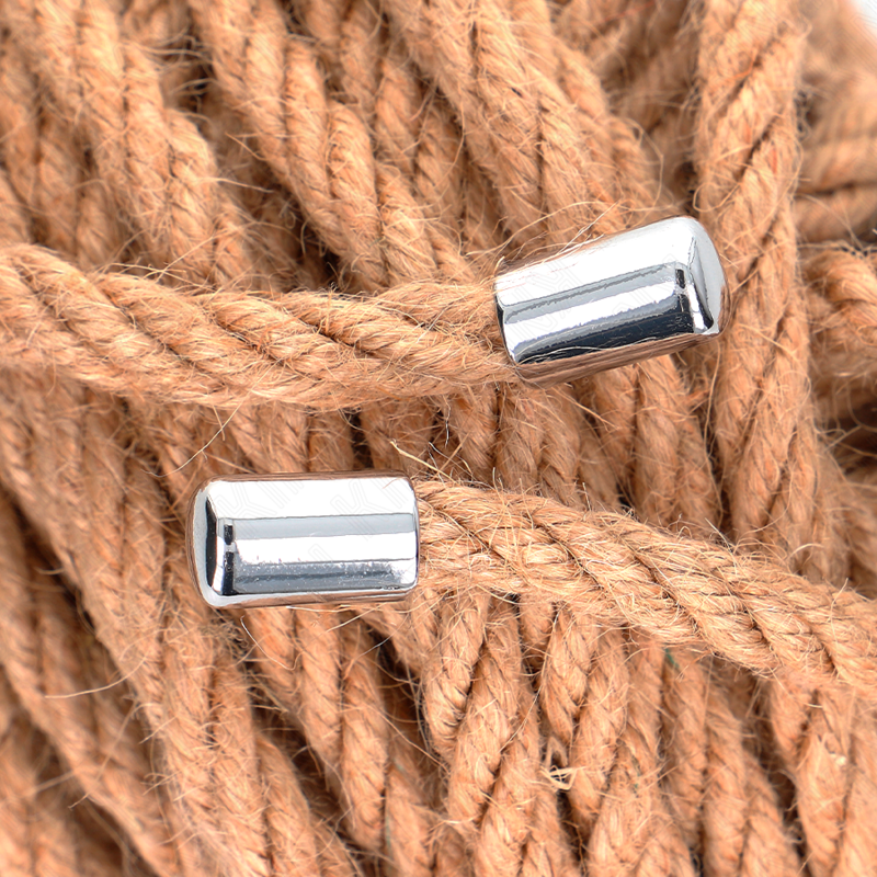 KINK - CORDE DE CHANVRE AVEC TÊTE MÉTALLIQUE 10 MÈTRES - Sensualia