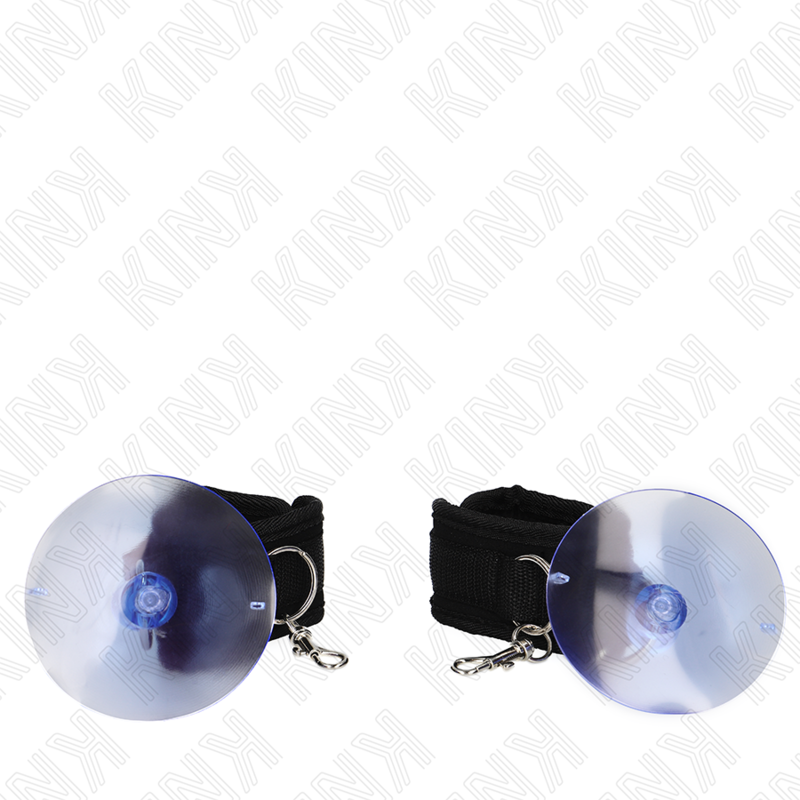 KINK - APPUI-POIGNETS À VENTOUSE NOIR 29-40 CM X 5 CM - Sensualia