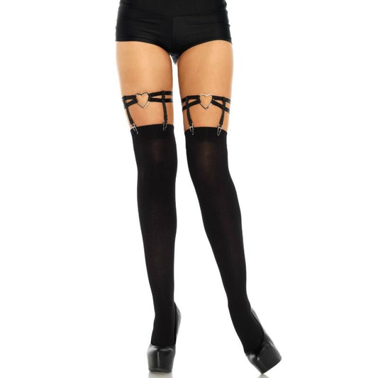 LEG AVENUE - JARRATIÈRES  DOUBLE SANGLE TAILLE UNIQUE - Sensualia