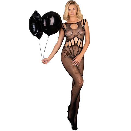 LIVCO CORSETTI FASHION - AMAHIL BODYSTOCKING SANS CROTCHLESS NOIR TAILLE UNIQUE - Sensualia