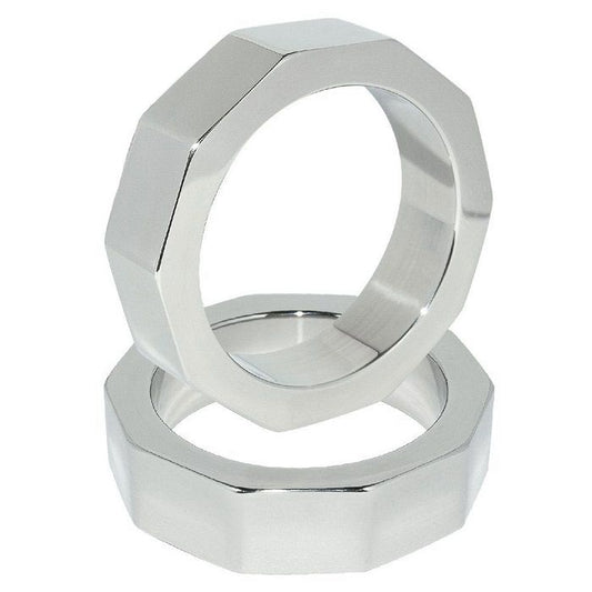 METAL HARD - ANNEAU DE PÉNIS ET DÉCROU DE TESTICULE 45 MM - Sensualia