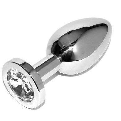 METAL HARD - PLUG ANAL DIAMANT TRANSPARENT PETIT 5,71CM - Sensualia