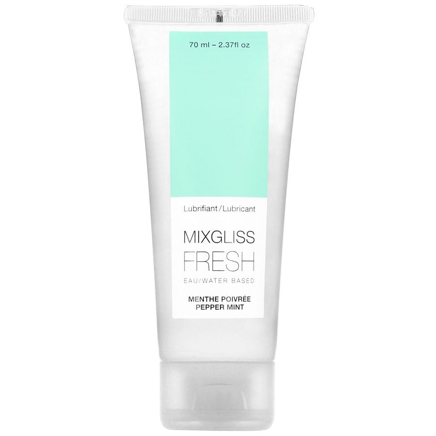 MIXGLISS - LUBRIFIANT BASE D'EAU EFFET FROID SAVEUR MENTHE 70 ML - Sensualia