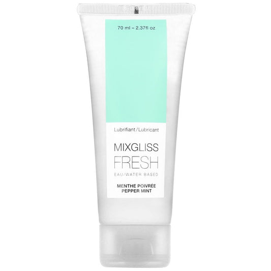 MIXGLISS - LUBRIFIANT BASE D'EAU EFFET FROID SAVEUR MENTHE 70 ML - Sensualia