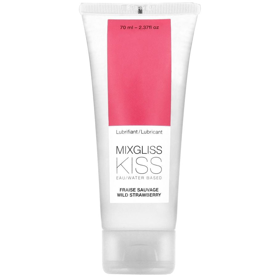 MIXGLISS - LUBRIFIANT BASE D'EAU SAVEUR FRAISE 70 ML - Sensualia