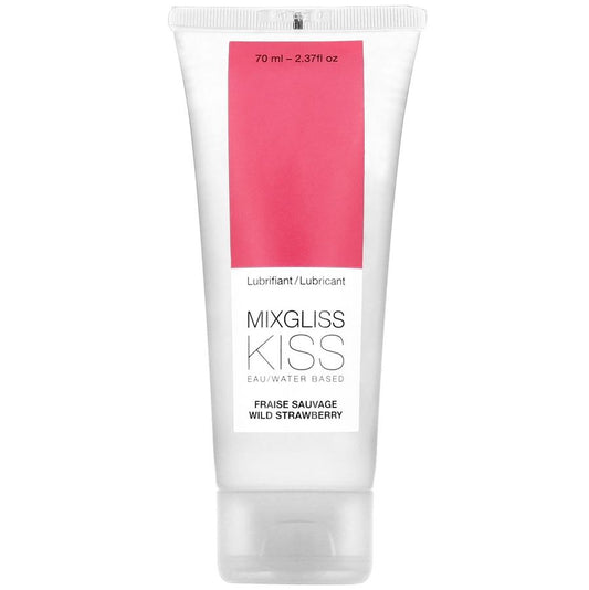 MIXGLISS - LUBRIFIANT BASE D'EAU SAVEUR FRAISE 70 ML - Sensualia