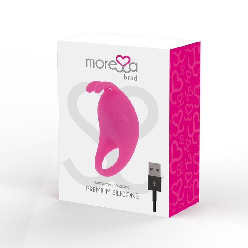 MORESSA - BRAD PREMIUM SILICONE RECHARGEABLE ROSE - Sensualia