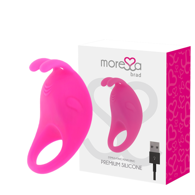 MORESSA - BRAD PREMIUM SILICONE RECHARGEABLE ROSE - Sensualia