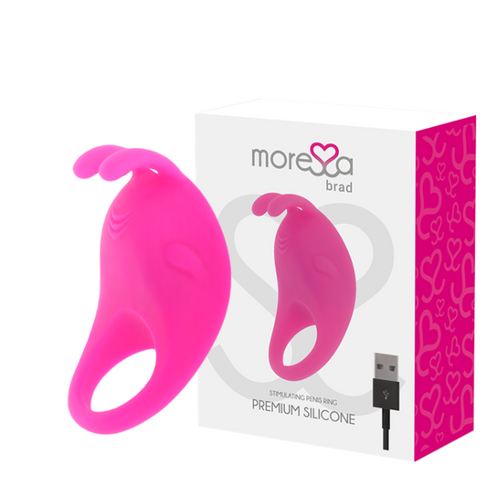 MORESSA - BRAD PREMIUM SILICONE RECHARGEABLE ROSE - Sensualia