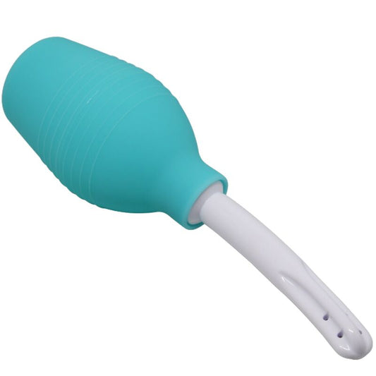 MR PLAY - DOUCHE EN CAOUTCHOUC BLEU POIRE ANAL - Sensualia