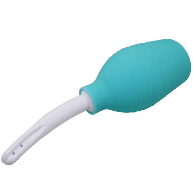MR PLAY - DOUCHE EN CAOUTCHOUC BLEU POIRE ANAL - Sensualia