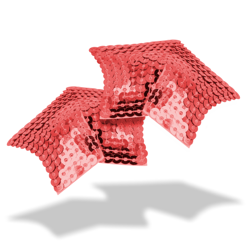 OHMAMA FETISH - CACHE-TETON ETOILE PAILLETEE ROUGE - Sensualia