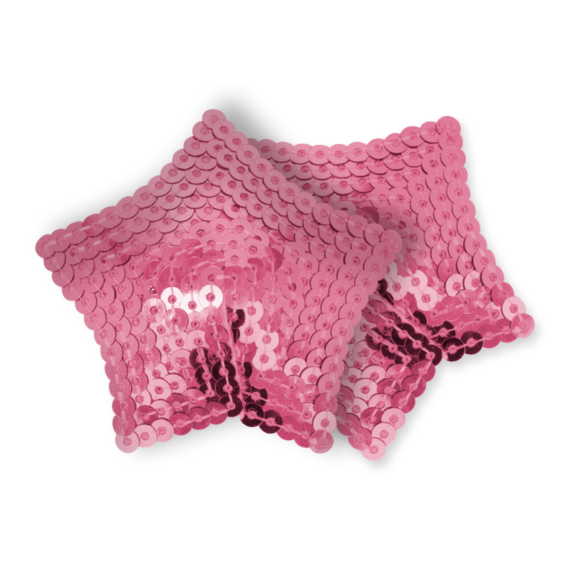 OHMAMA FETISH - COUVRE-TETON ETOILE A SEQUINS ROSE - Sensualia
