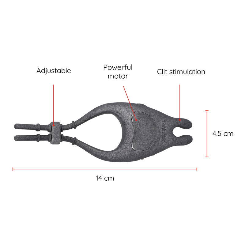 ONINDER - ANNEAU VIBRATEUR RÉGLABLE RECHARGEABLE PAMPA AVEC STIMULATEUR DE CLITORIS 10 VITESSES - APPLICATION GRATUITE - Sensualia