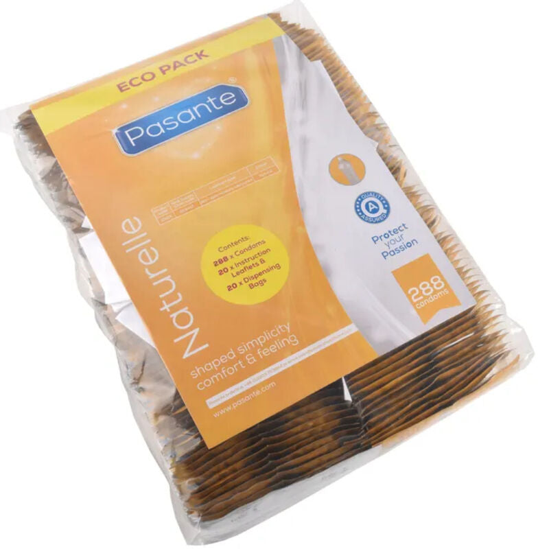 PASANTE - PRÉSERVATIFS ECO PACK NATURELLE SAC 288 UNITÉS - Sensualia