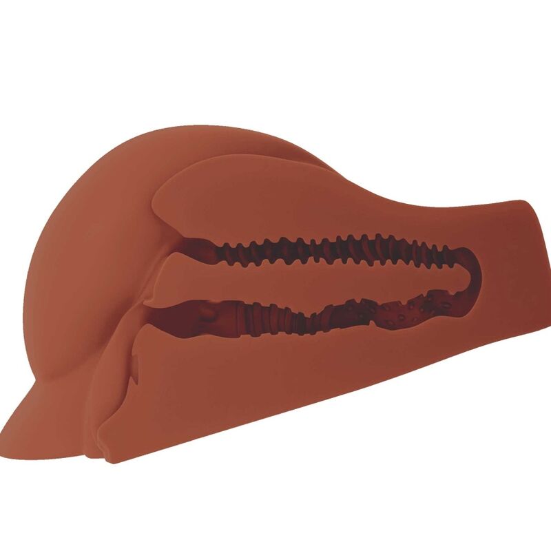 PDX PLUS - MASTURBATEUR MARRON DOUBLE ENTRÉE PERFECT ASS XL - Sensualia