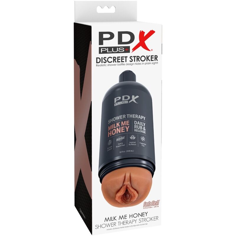 PDX PLUS - MASTURBATEUR STROKER CONCEPTION DE BOUTEILLE DISCRÈTE MILK ME HONEY CANDY SHAMPOOING - Sensualia