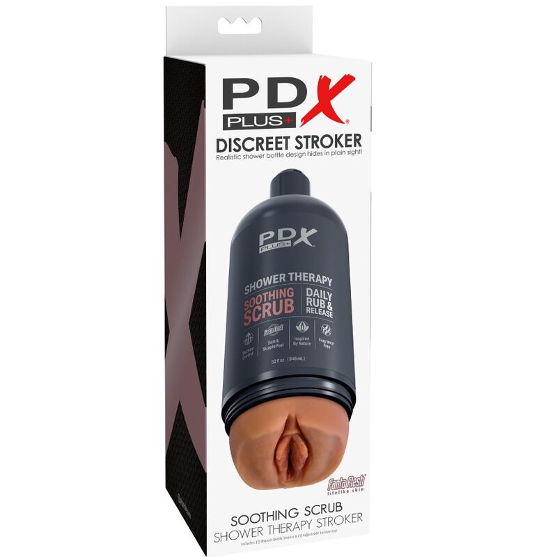 PDX PLUS - MASTURBATEUR STROKER CONCEPTION DE BOUTEILLE DISCRÈTE SCRUB APAISANT SHAMPOOING CANDY - Sensualia