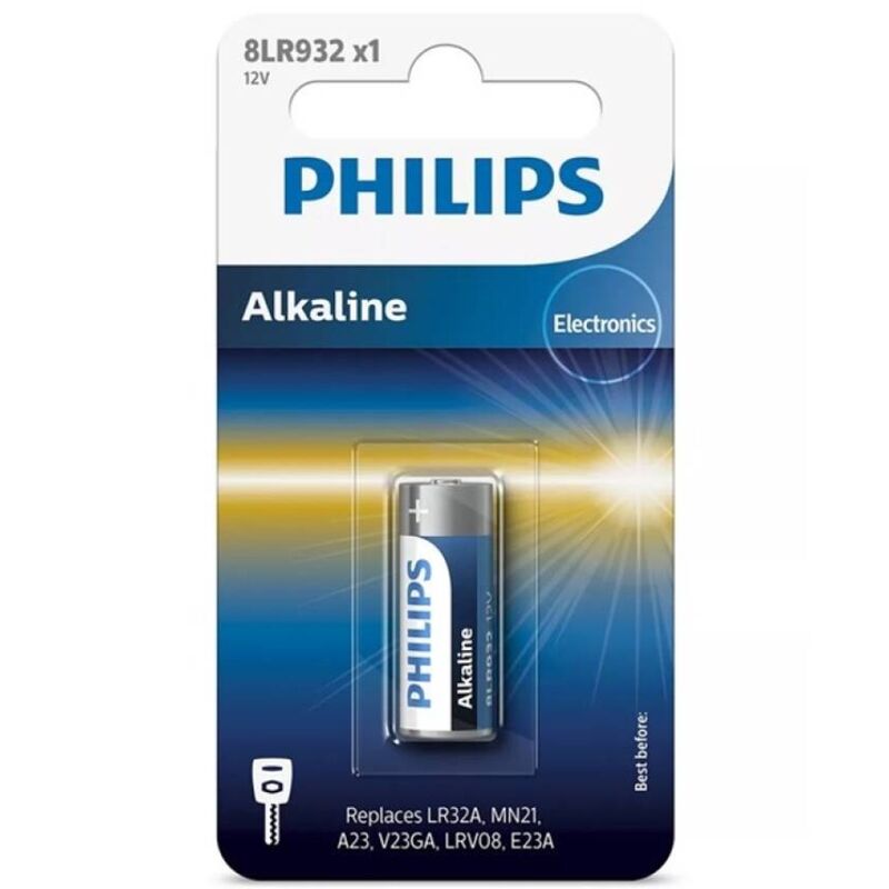 PHILIPS - PILE ALCALINE 12V LR23A MN21 8LR932 BLISTER*1 - Sensualia