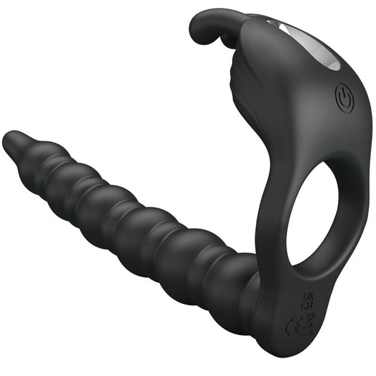 PRETTY LOVE - BLACKNEY ANNEAUX PÉNIS AVEC PLUG VIBRATEUR - Sensualia