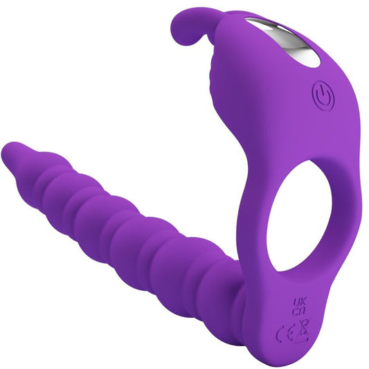 PRETTY LOVE - BLACKNEY ANNEAUX PÉNIS AVEC PLUG VIBRATEUR - Sensualia