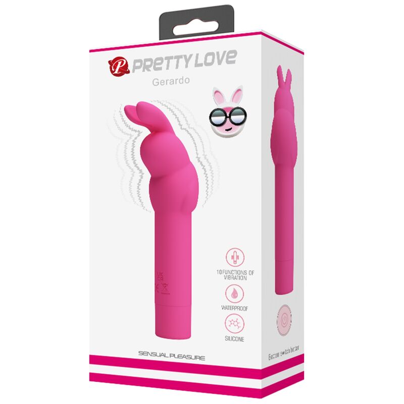 PRETTY LOVE - VIBRATEUR EN SILICONE LAPIN GERARDO FUSCHIA - Sensualia