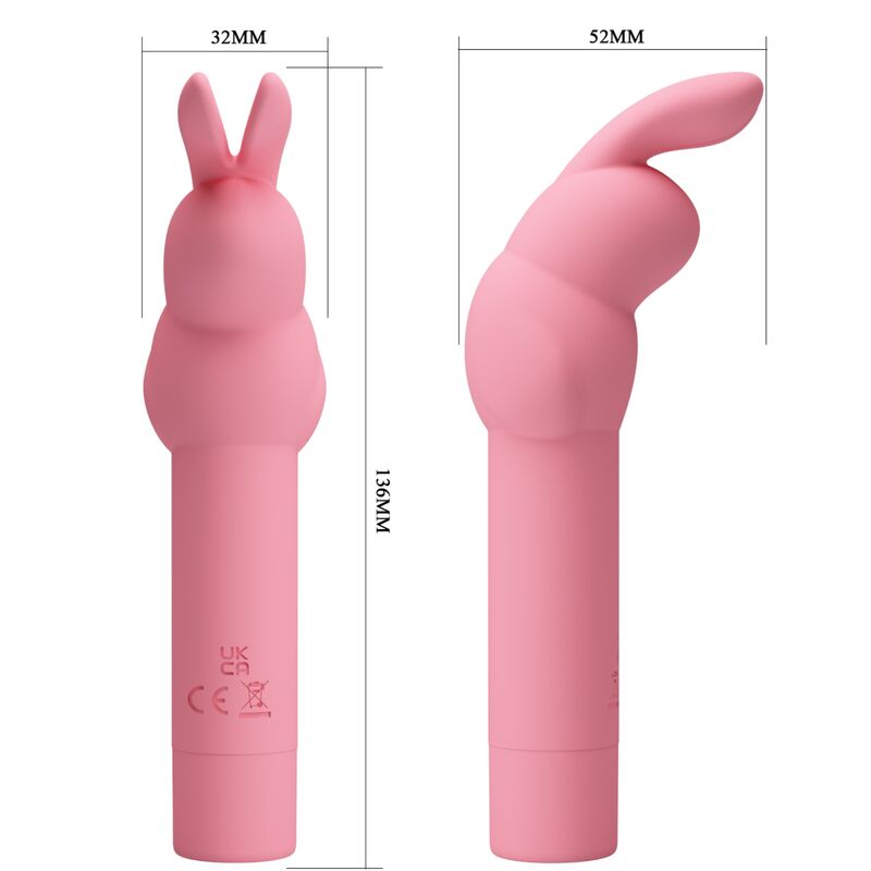 PRETTY LOVE - VIBRATEUR EN SILICONE LAPIN ROSE GERARDO - Sensualia