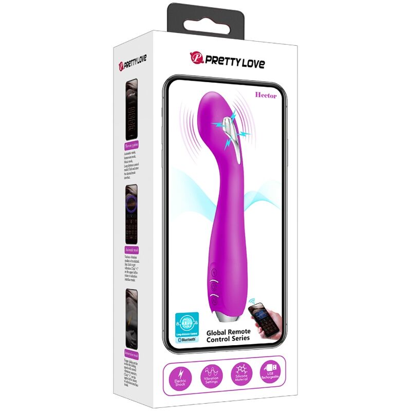 PRETTY LOVE - HECTOR ELECTROSHOCK VIBRATOR APPLICATION GRATUITE VIOLET - Sensualia