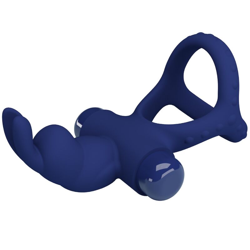 PRETTY LOVE - LUCHITO DOUBLE ANNEAU VIBRANT LAPIN BLEU - Sensualia