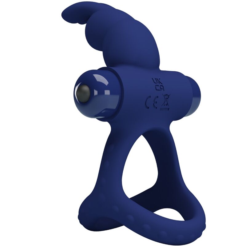 PRETTY LOVE - LUCHITO DOUBLE ANNEAU VIBRANT LAPIN BLEU - Sensualia